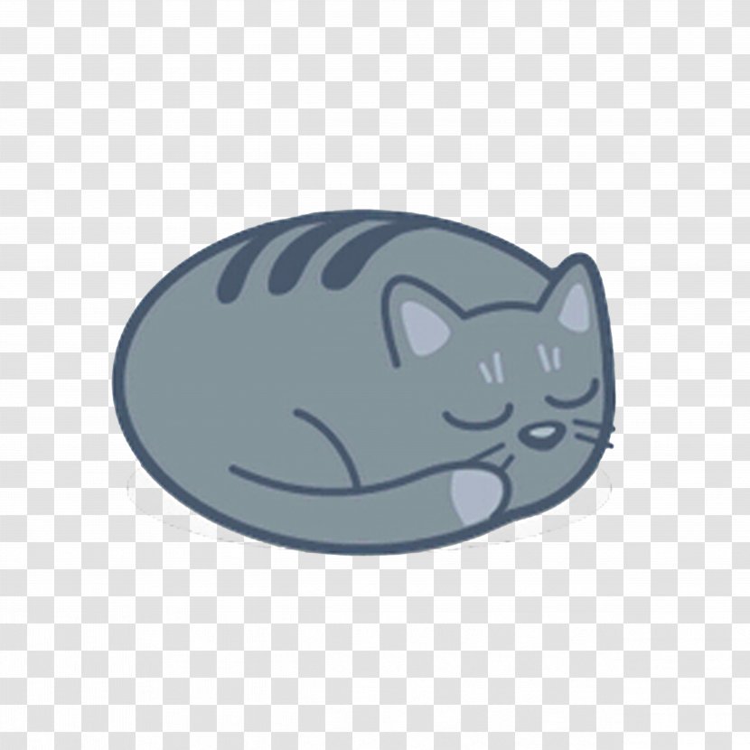 Cat ICO Icon - Tabby - Leisurely Sleeping Transparent PNG