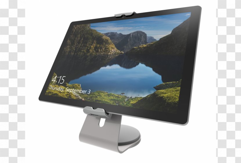 Dell XPS Laptop IPad Mini Compulocks - Computer Monitors - Cling StandUniversal Tablet Counter Top KioskBlackStand For TabletTablet Ipad Imac Transparent PNG