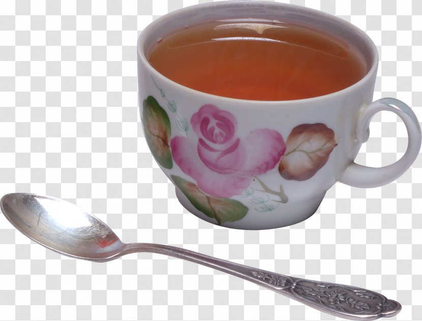 Teacup Coffee Spoon Cutlery - Cup - Tea Transparent PNG