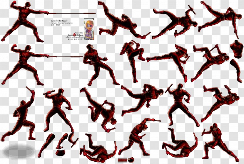 Marvel: Avengers Alliance Daredevil PlayStation Sega Saturn Sprite - Human Behavior - Carnage Transparent PNG