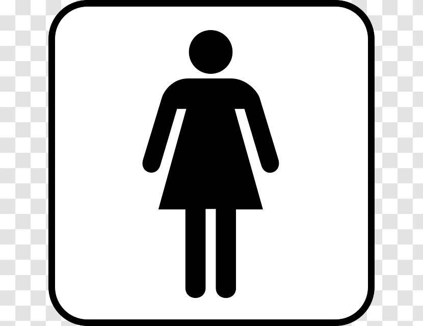 Male Symbol Sign Bathroom Clip Art - Black - Women Cliparts Transparent PNG