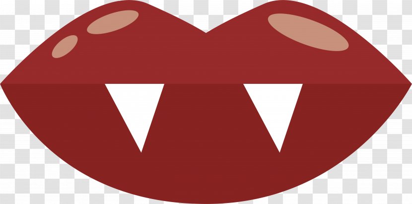 Logo Brand Heart Red Font - Watercolor - Vampire Teeth Transparent PNG
