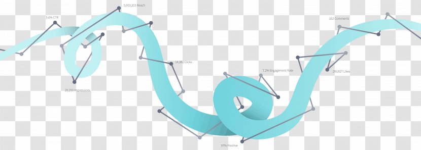 Turquoise Line Angle - Blue Transparent PNG