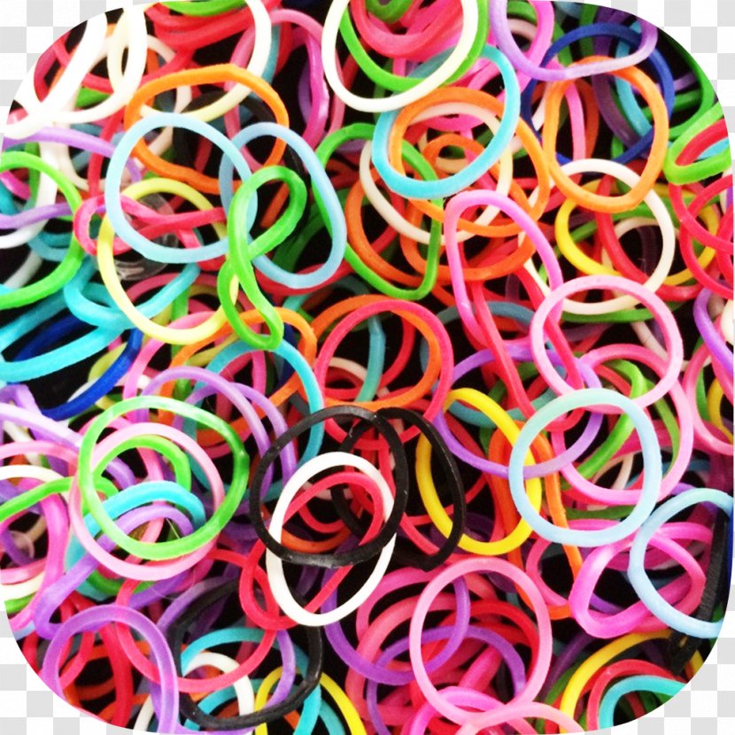 Rainbow Loom Rubber Bands Natural Bracelet - Silhouette - Band Transparent PNG