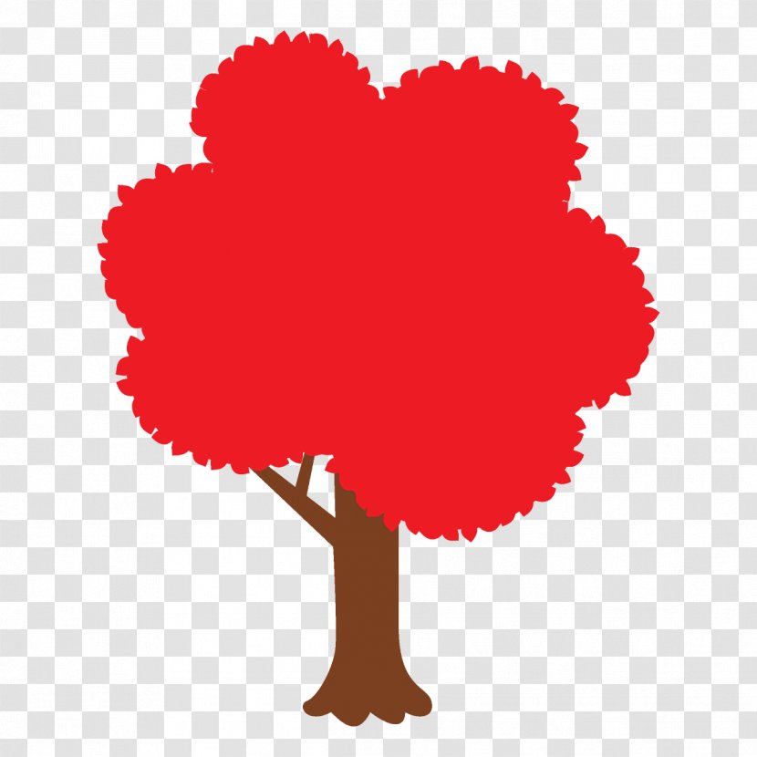Red Clip Art Tree Heart Plant Transparent PNG
