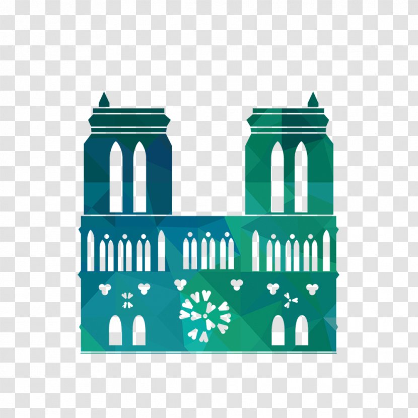 Illustration - Pixel - Green Castle Transparent PNG