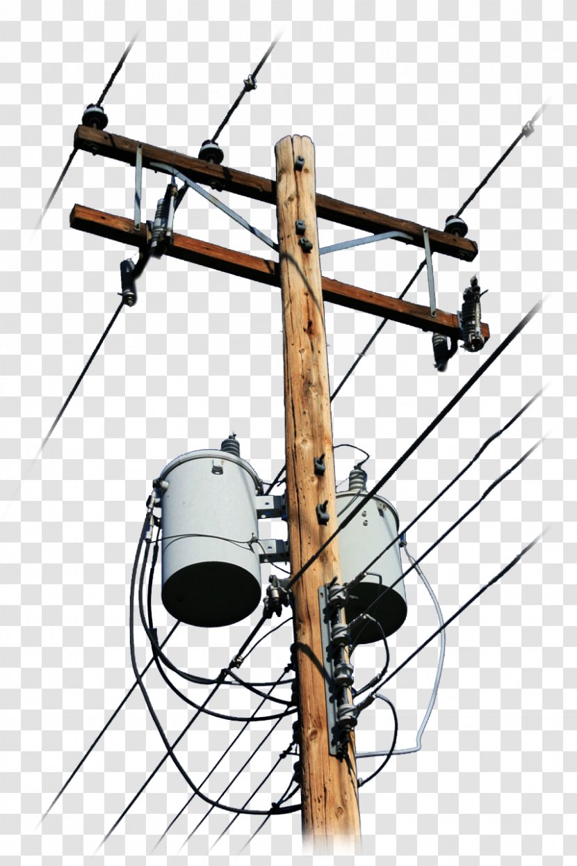 Electrical Wires & Cable Electricity Utility Pole Voltage - Supply Transparent PNG