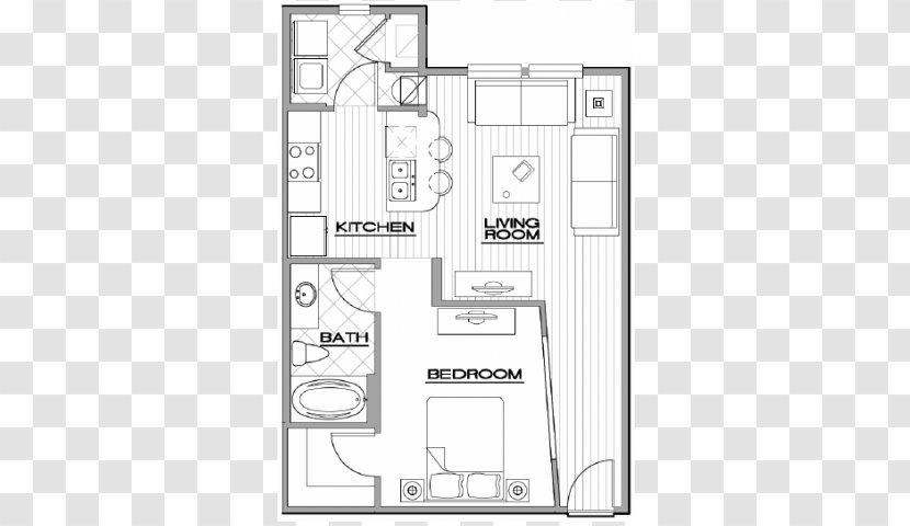 The Hill Apartments Apartment Ratings Renting Floor Plan - Schematic - Bath Tab Transparent PNG