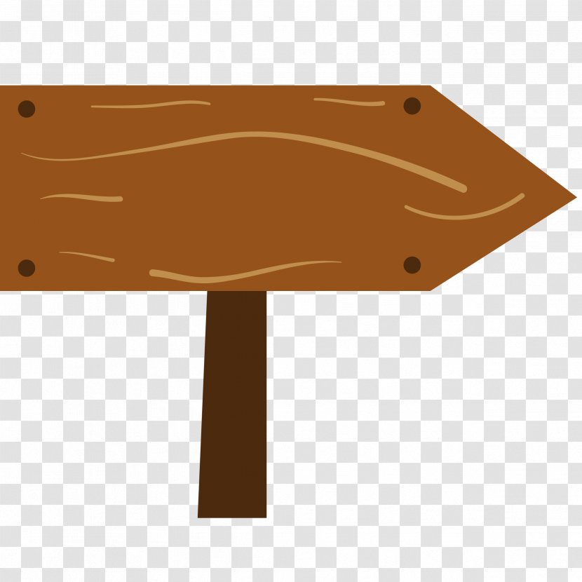 Wood Illustration - Brown - Sign Transparent PNG