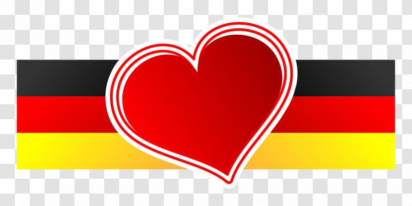 States Of Germany Holiday Park, Flag Clip Art Image - Heart - Germani Banner Transparent PNG