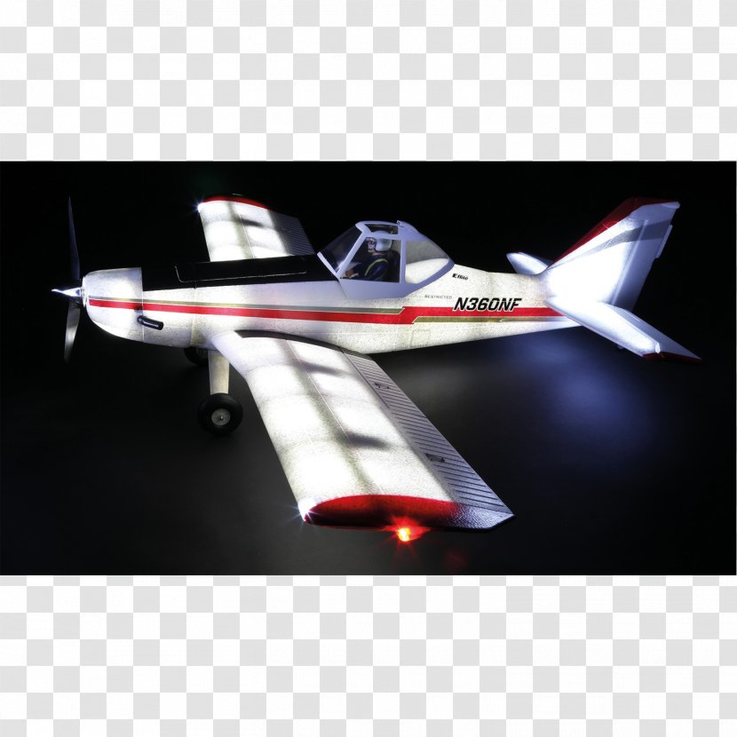 Piper PA-36 Pawnee Brave E-flite Night Flyer Aircraft Airplane - Mail Transparent PNG