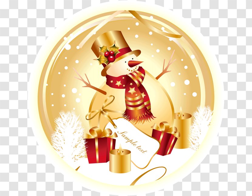 Santa Claus Christmas Card Snowman - Decoration - Winter Snowflake Tag Transparent PNG