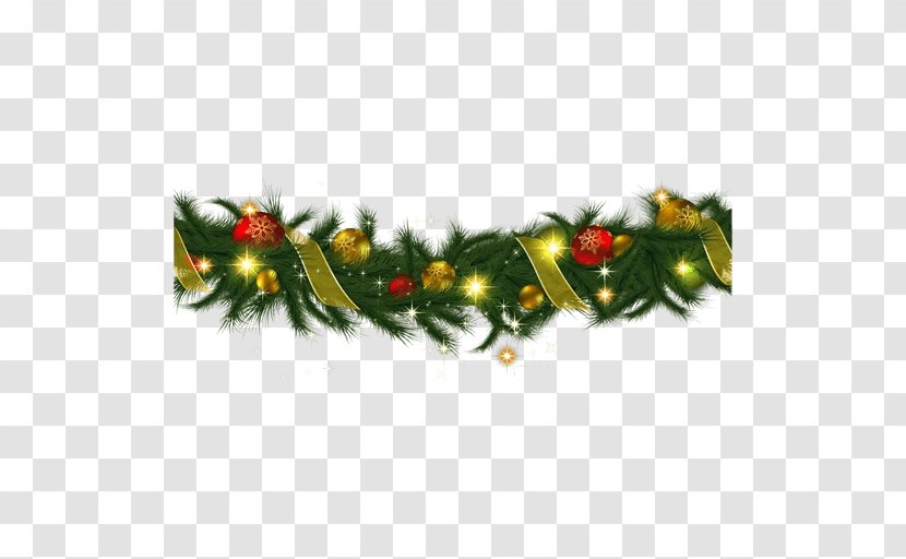 Garland Christmas Decoration Wreath Clip Art - Card Transparent PNG
