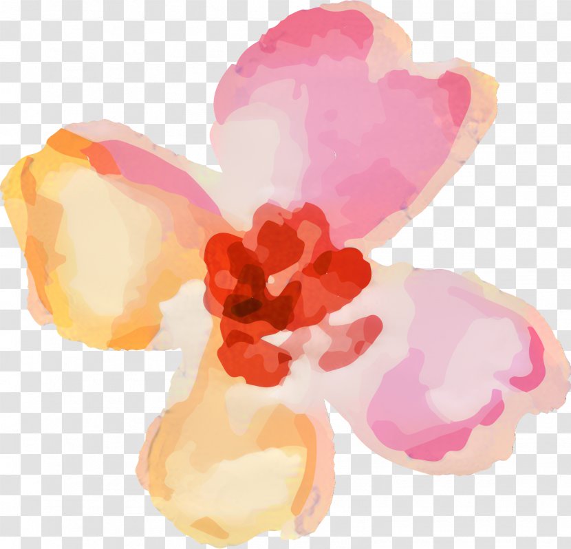 Petal Watercolor Painting Clip Art - Pink Transparent PNG