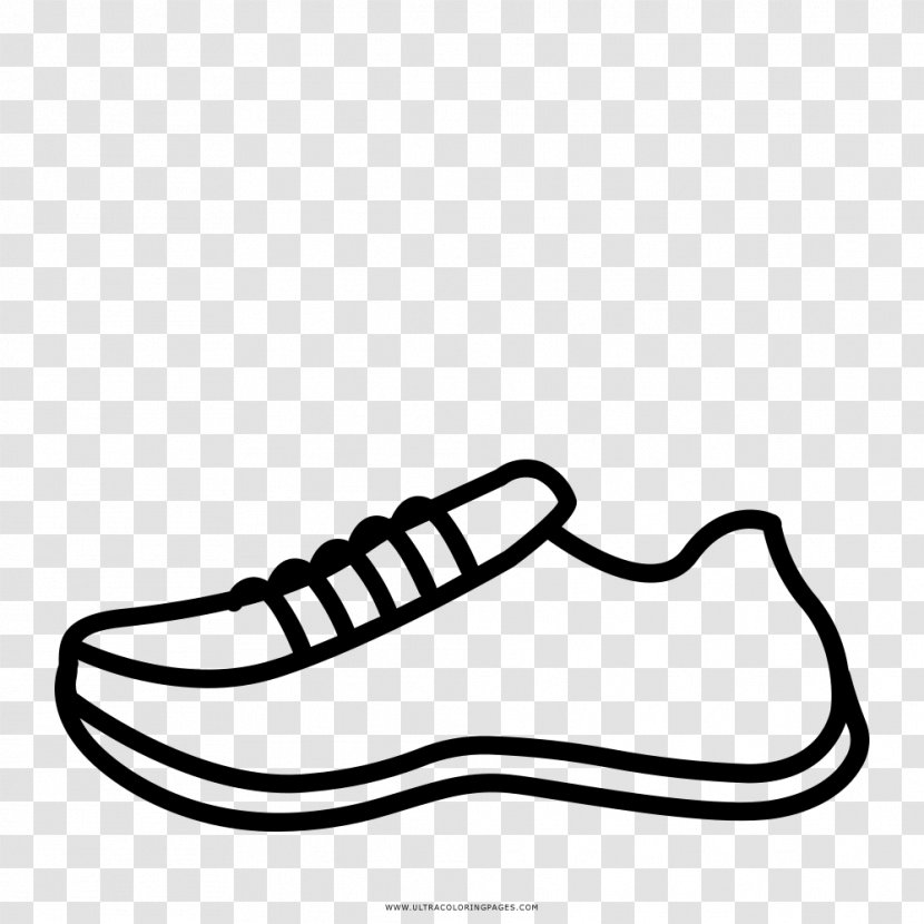 Shoe Drawing Coloring Book Air Jordan Sneakers - Area - Zapatos Transparent PNG