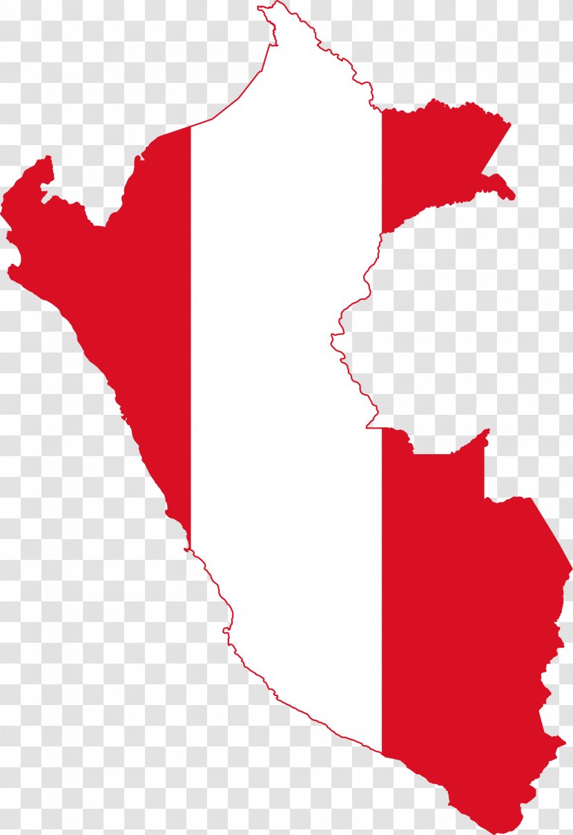 Flag Of Peru Map - Area Transparent PNG