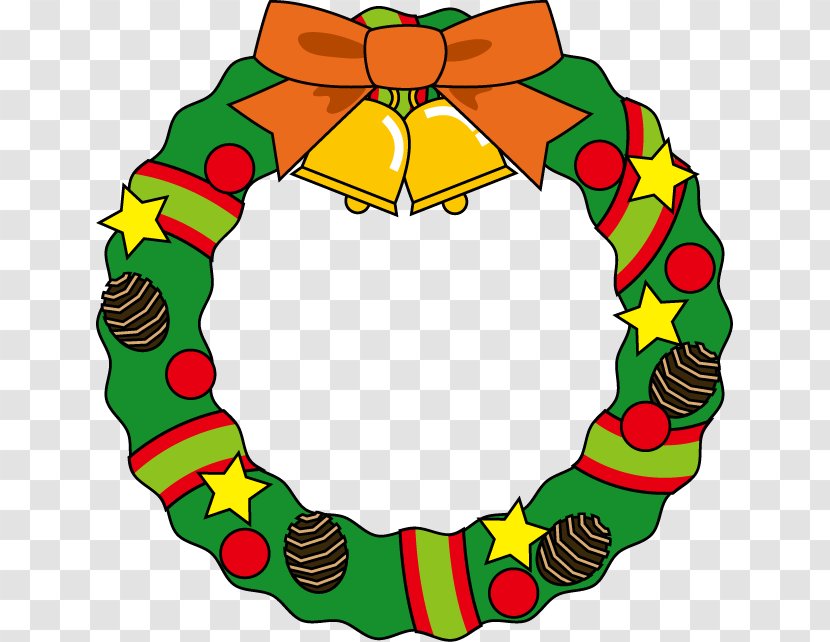 Wreath Santa Claus Christmas Ornament Transparent PNG