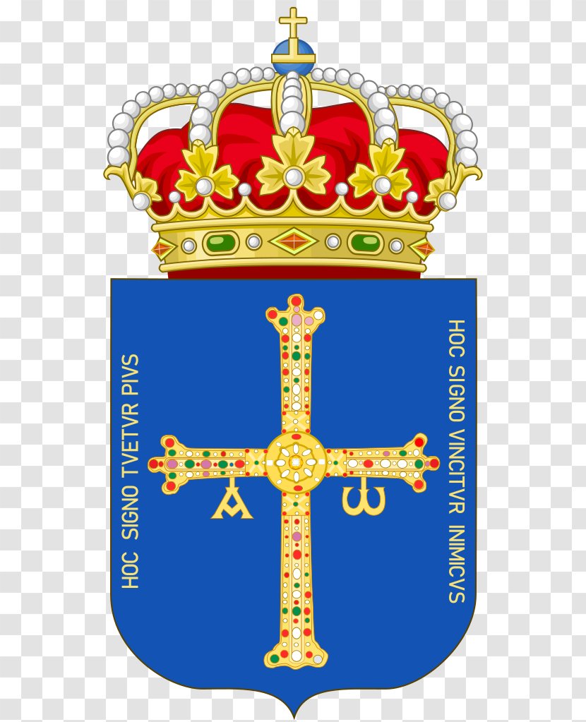 Kingdom Of Asturias Victory Cross Coat Arms Spain - Symbol - Singapore Transparent PNG