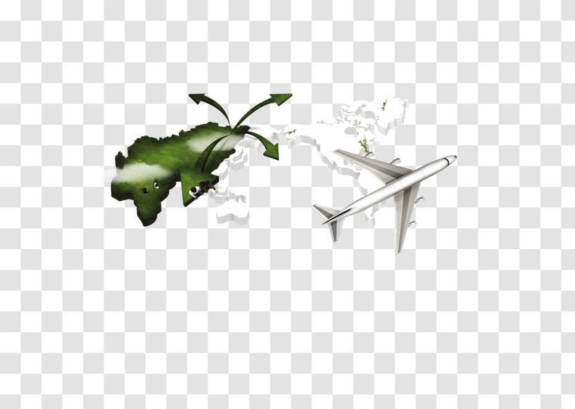 Euclidean Vector Adobe Illustrator Computer File - Green - Civil Airplane Transparent PNG