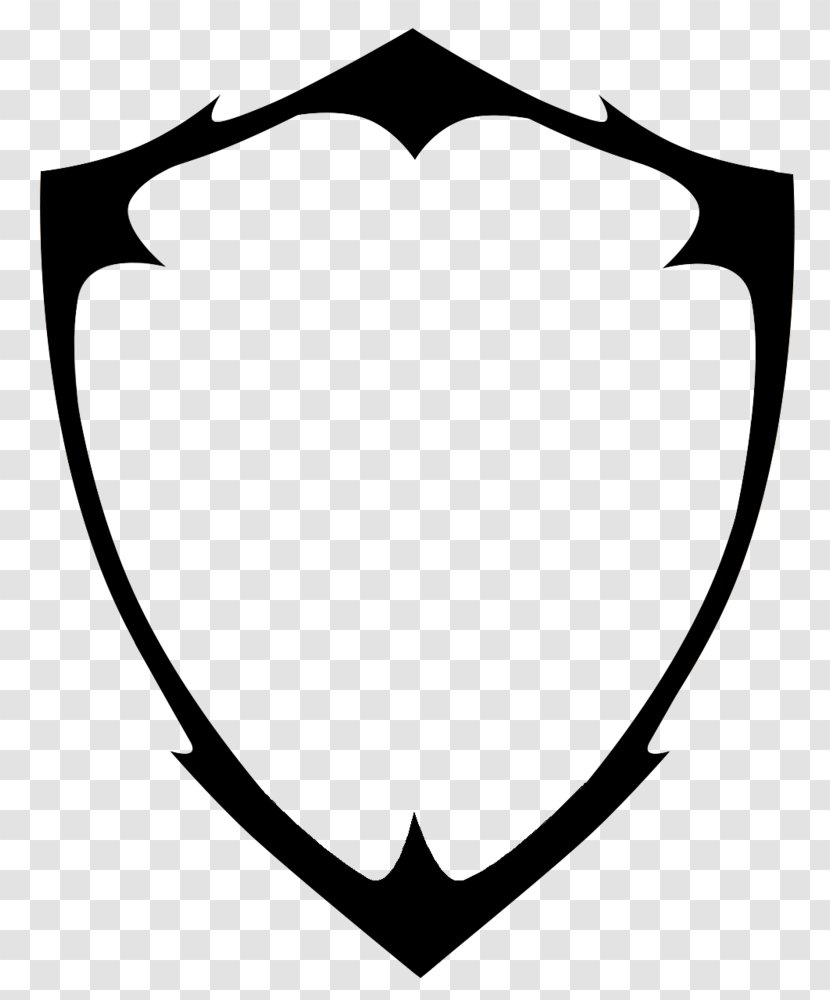Shield Clip Art - Monochrome - Blank Logo Vector Transparent PNG