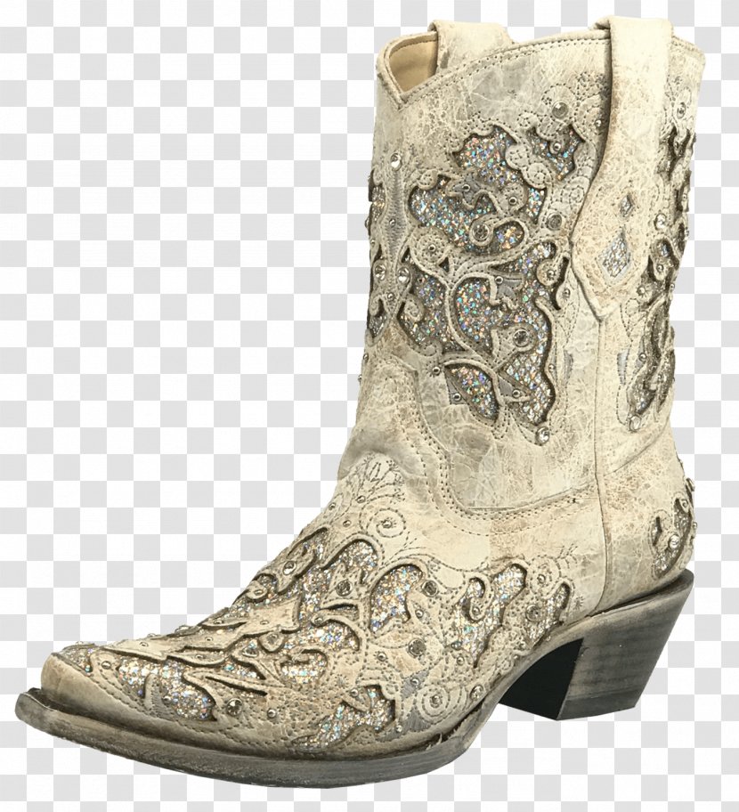 Cowboy Boot Shoe Sequin Jeans - Footwear Transparent PNG