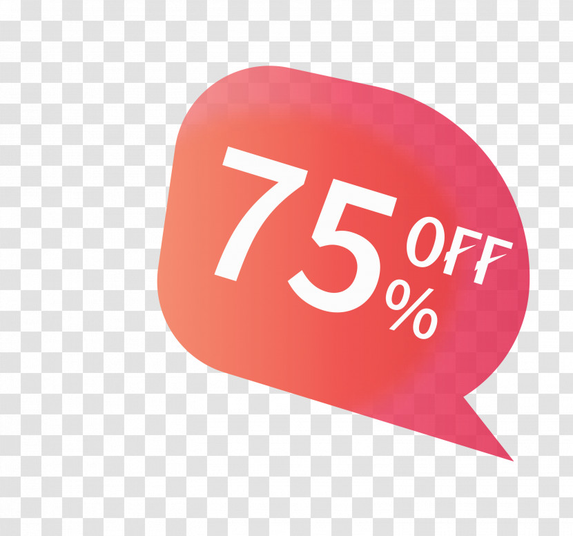 75 Off Sale Sale Tag Transparent PNG