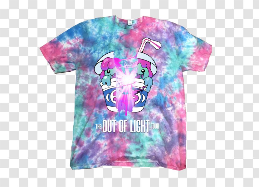 T-shirt Tie-dye Out Of Light Sleeve - Tiedye - TIE DYE Transparent PNG