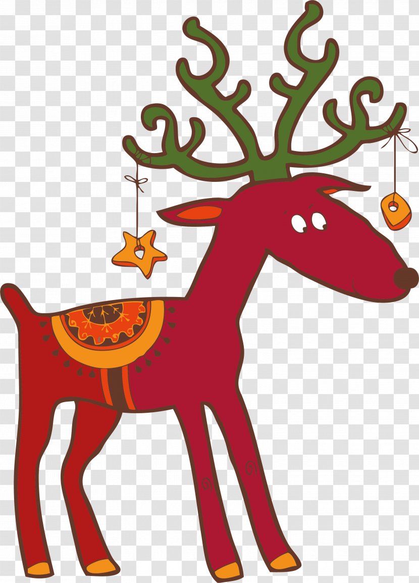 Christmas Ornament Reindeer Decoration Clip Art - Tree Transparent PNG