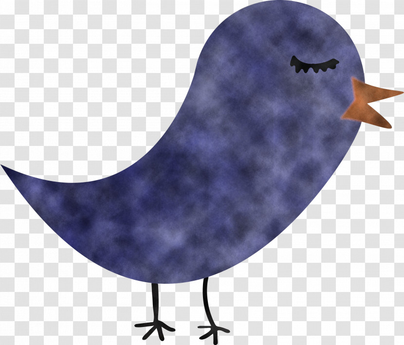 Purple Bird Neck Transparent PNG