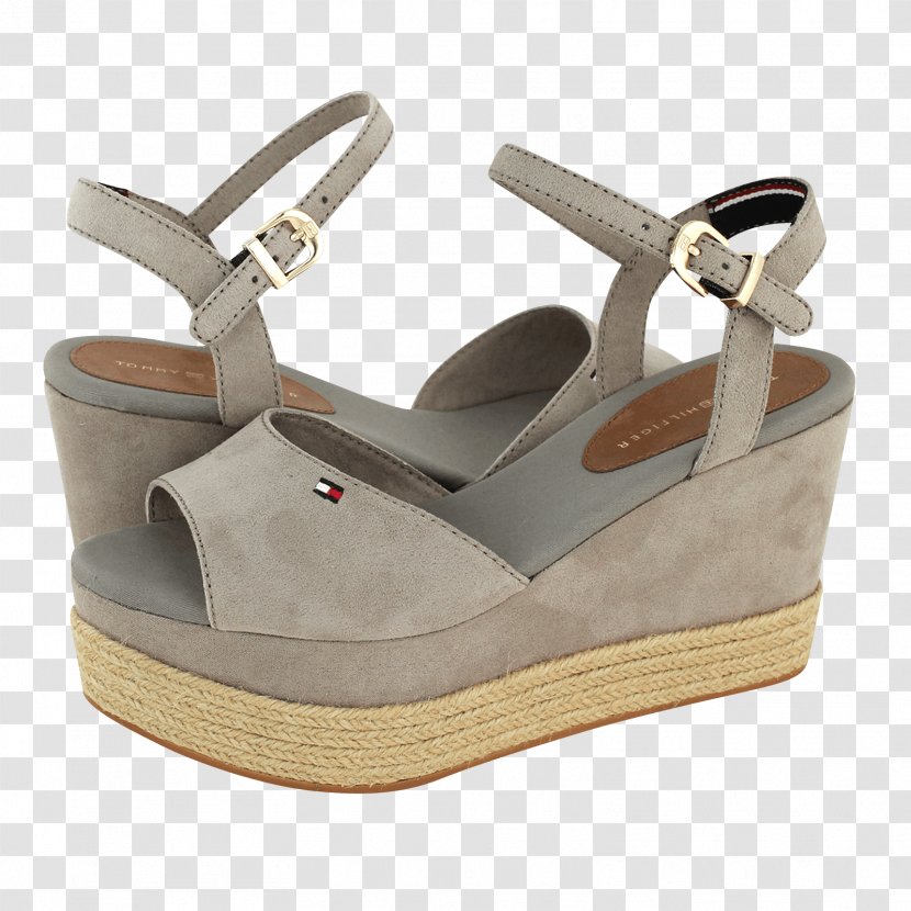 Suede Sandal Shoe Beige - Leather - Tommy Hilfiger Transparent PNG