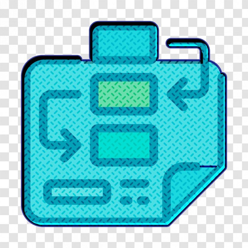 Process Icon - Chart - Turquoise Aqua Transparent PNG