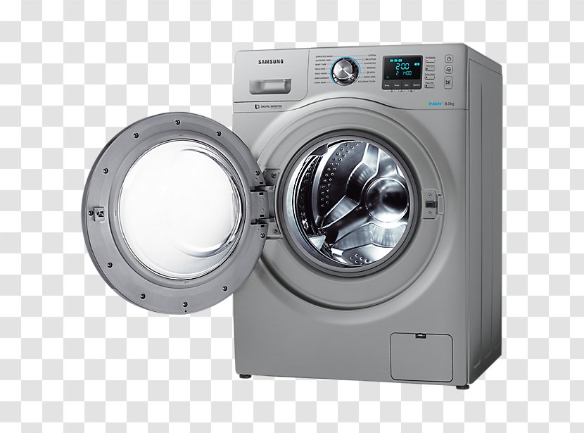 Washing Machines Home Appliance Clothes Dryer Refrigerator Samsung Electronics - Freezers Transparent PNG