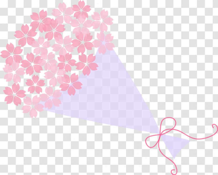Pink Flower Bouquet Nosegay - Designer - Painted Transparent PNG