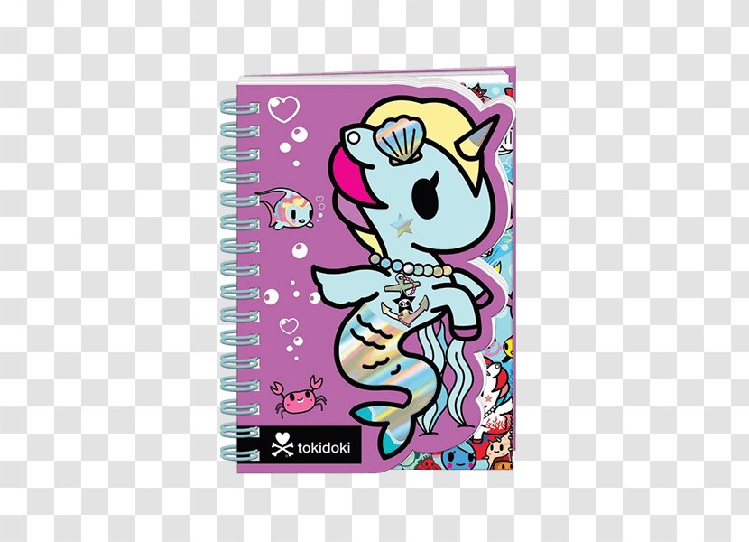 Tokidoki Notebook Die Cutting Brand Mermicorno Highlighter Set - Kavaii Transparent PNG