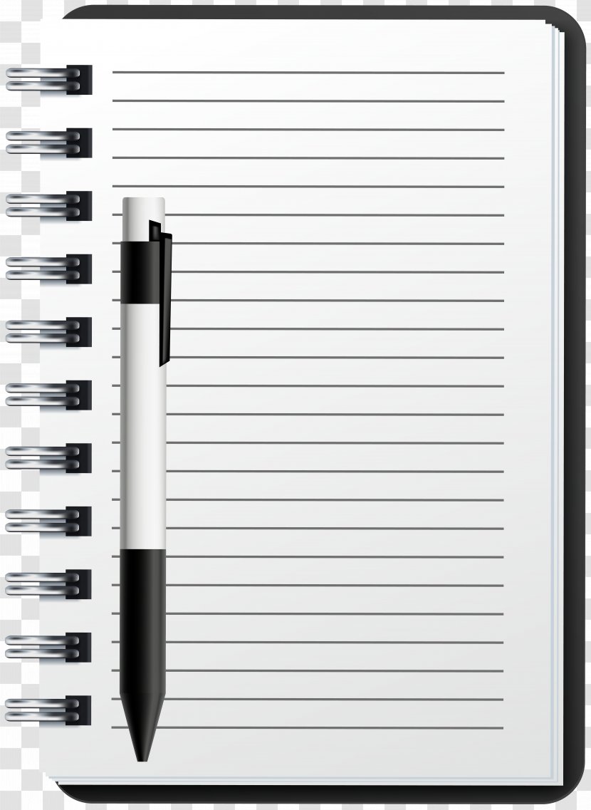 Notebook Clip Art Pen Paper Transparent PNG