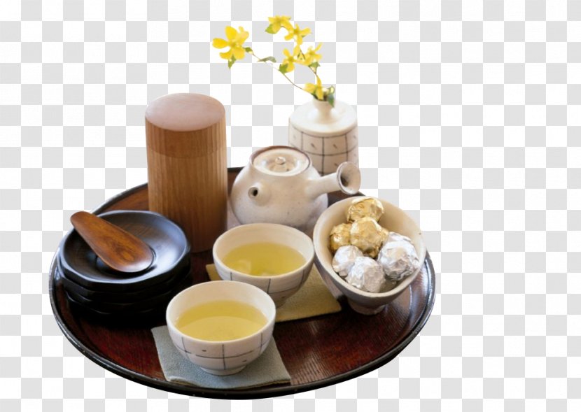 High-mountain Tea Yum Cha Oolong Green - Cup - Set Transparent PNG