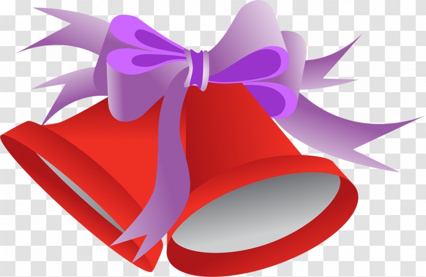 Red Christmas Day Bell Magenta Gift - Holiday Transparent PNG