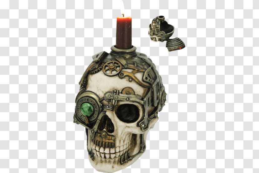 Skull Candlestick Casket Skeleton - Clockwork Transparent PNG