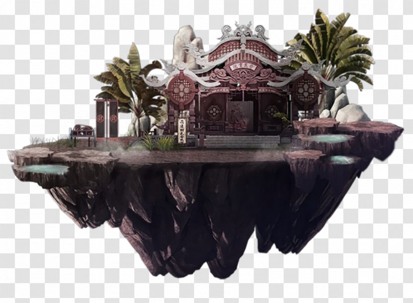 U5251u4fa0u60c5u7f18u5916u4f20uff1au6708u5f71u4f20u8bf4 Architecture Building - Table - Brown Chinese Wind Island Architectural Decoration Pattern Transparent PNG