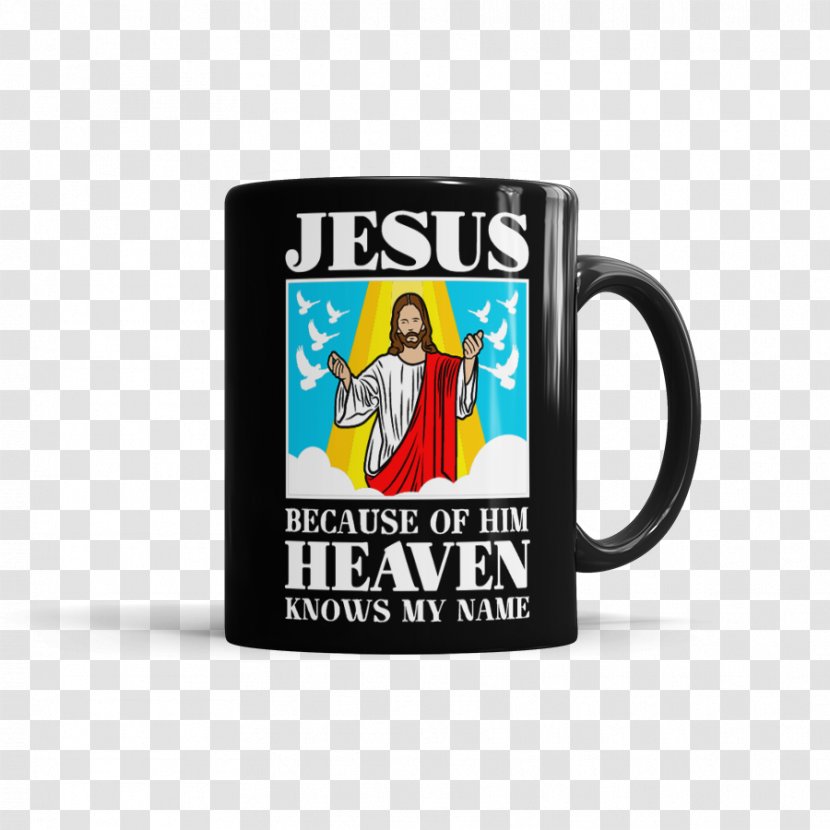 Mug Logo Tableware Table-glass Font - Shoulder - Jesus Christ In The Heaven Transparent PNG