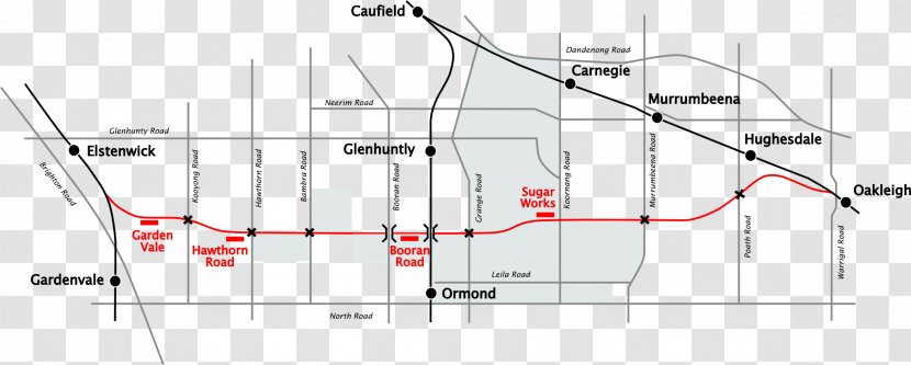 The Rosstown Hotel Railway Oakleigh Elsternwick Rail Transport - Didcot Centre Transparent PNG