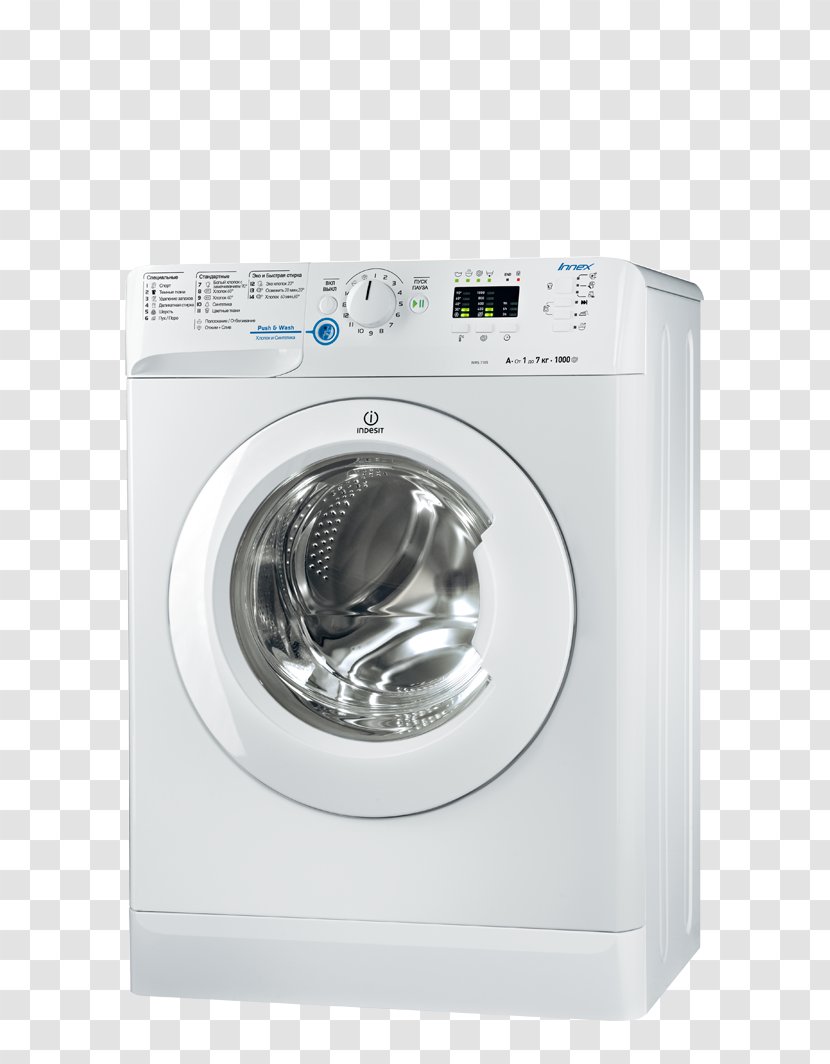 Washing Machines Indesit Co. European Union Energy Label Home Appliance - Machine Transparent PNG