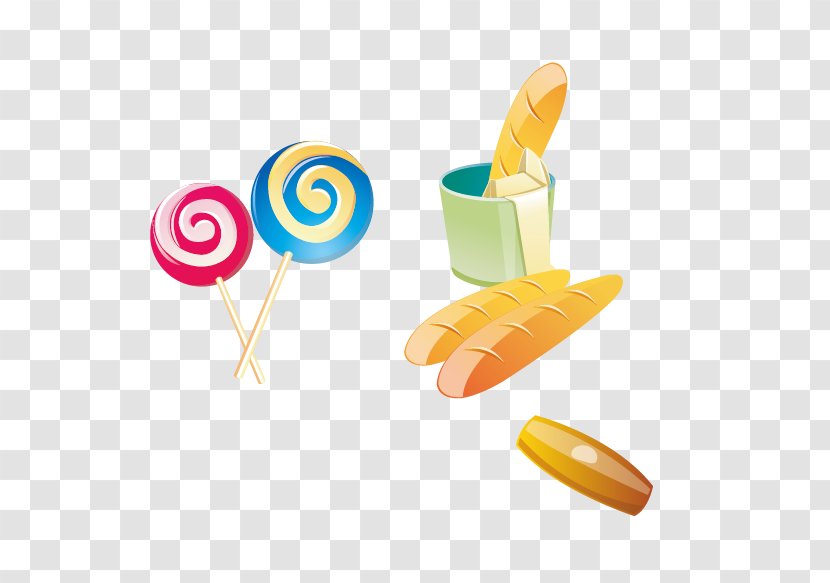 Food Bread Clip Art - Cuisine - Colorful Lollipop Material Transparent PNG