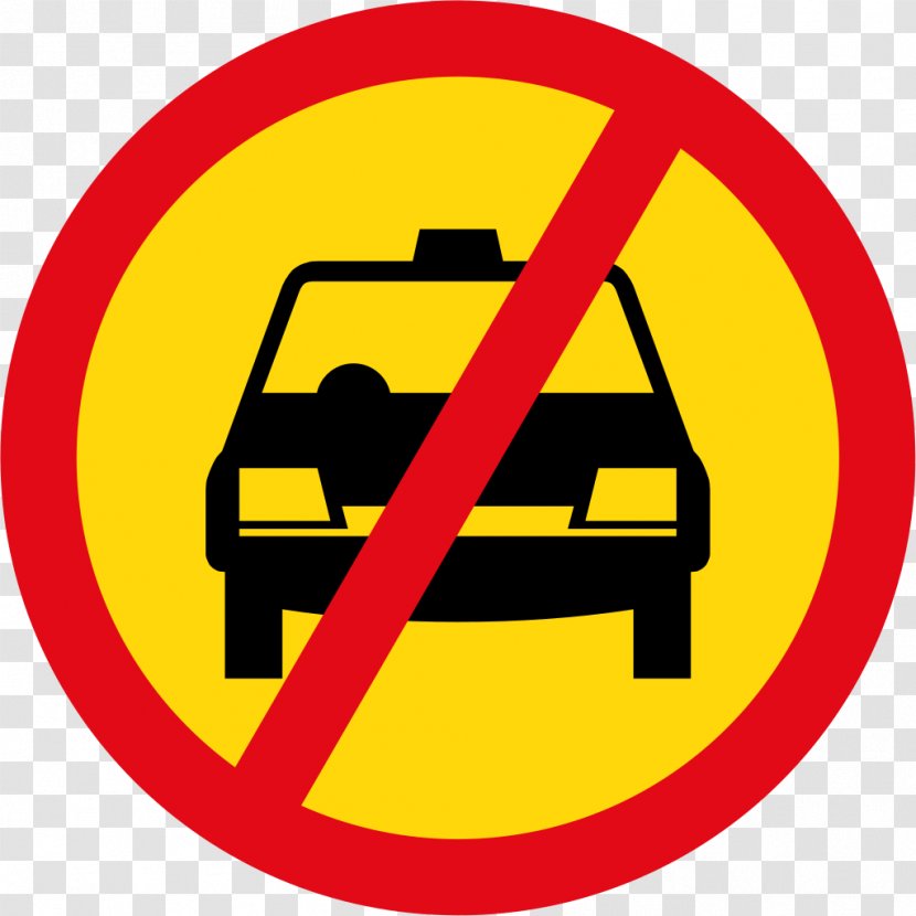 Taxi Traffic Sign South Africa Botswana Bus - Prohibition Of Parking Transparent PNG