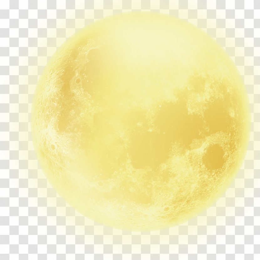 Yellow Sphere Computer Wallpaper - Mid-Autumn Moon Transparent PNG
