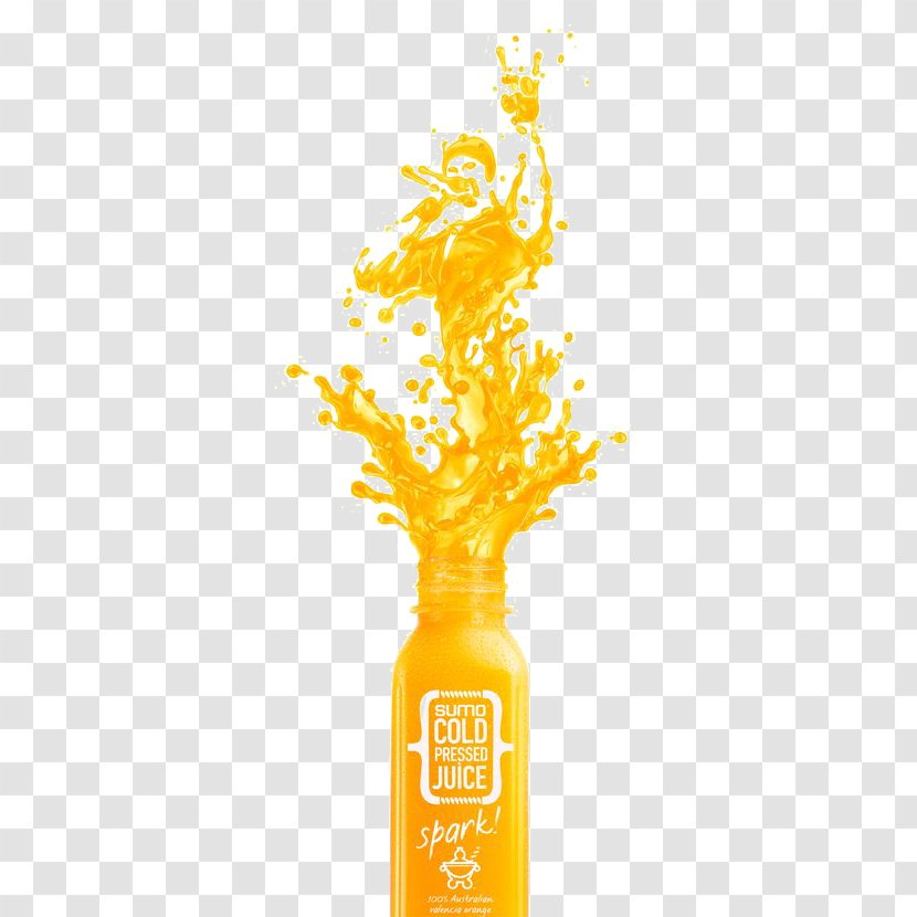 Orange Juice Fruit Graphic Design - Yellow - Creative Transparent PNG