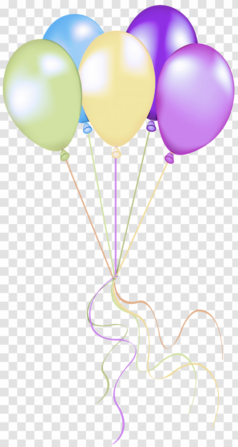 Balloon Party Supply Purple Pink Toy Transparent PNG
