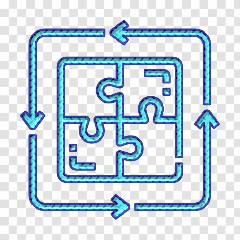 Jigsaws Icon Plan Icon Strategy Icon Transparent PNG