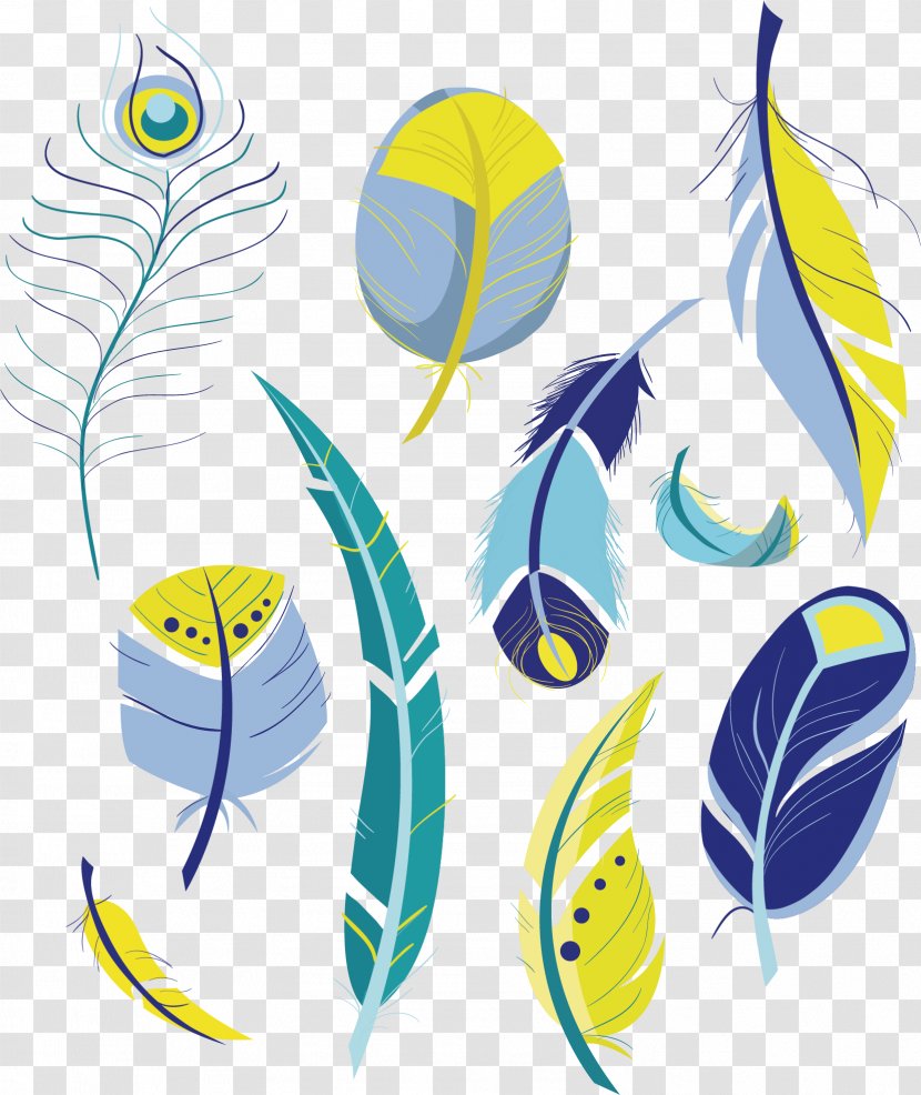 Feather Drawing Clip Art - Leaf - Vector Transparent PNG