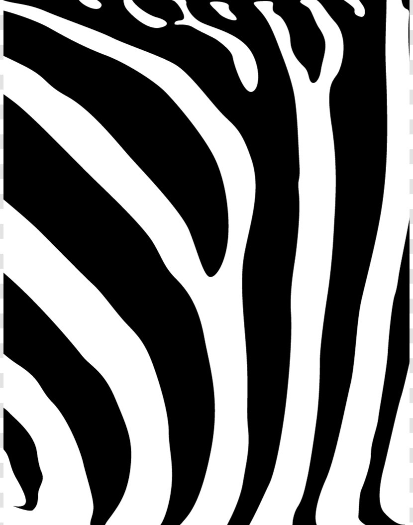 Zebra Stripe Animal Print Clip Art - Cliparts Transparent PNG